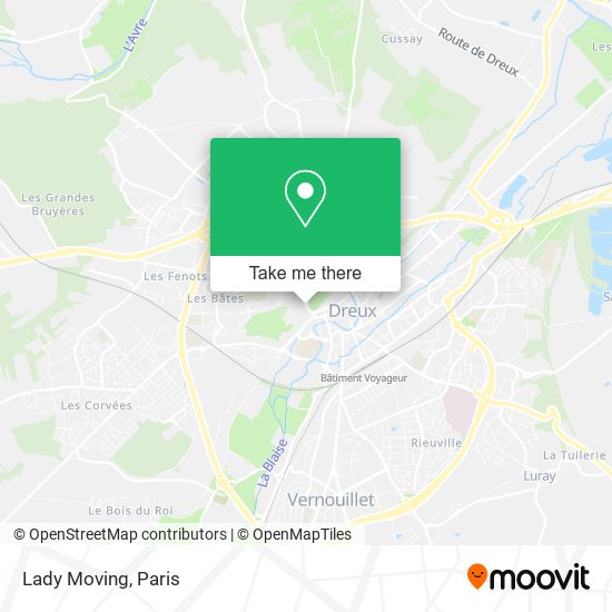 Lady Moving map