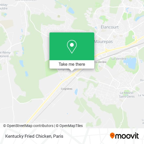 Kentucky Fried Chicken map