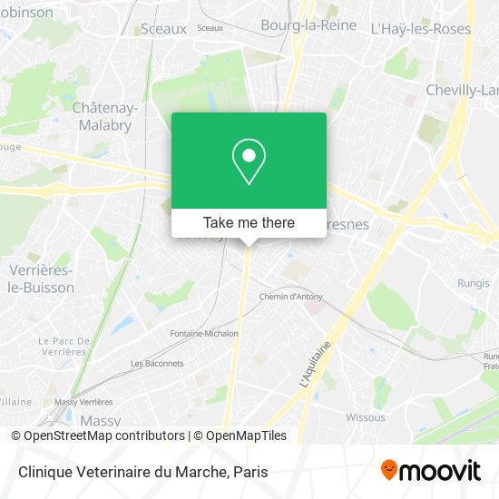 Mapa Clinique Veterinaire du Marche