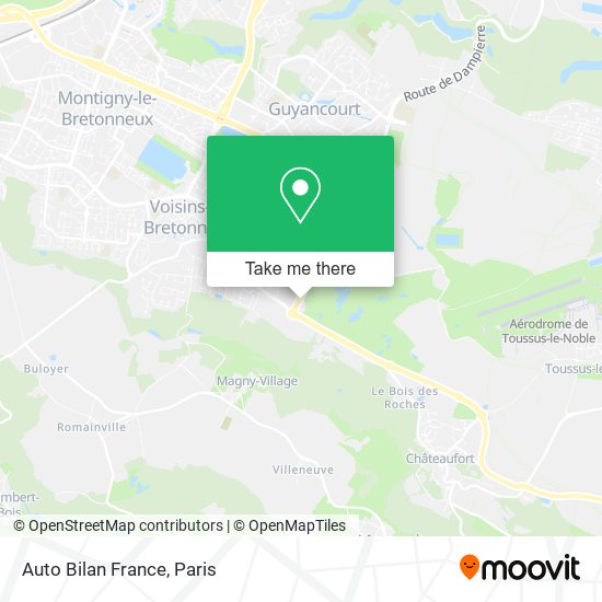 Auto Bilan France map