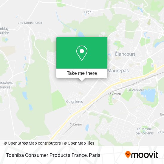 Mapa Toshiba Consumer Products France