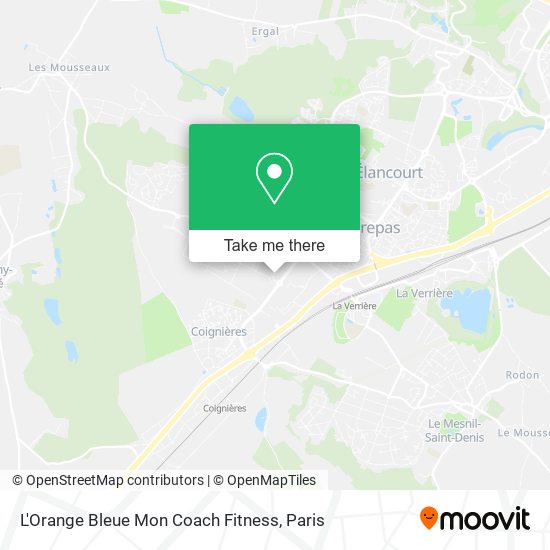 L'Orange Bleue Mon Coach Fitness map