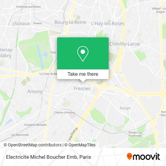 Electricite Michel Boucher Emb map