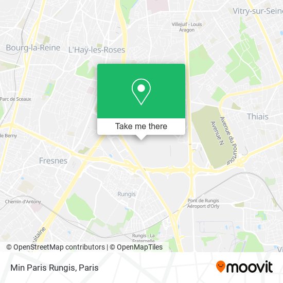 Min Paris Rungis map