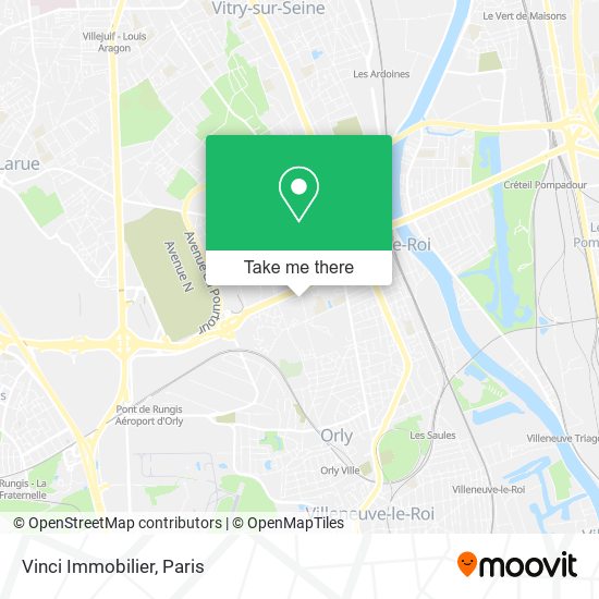 Vinci Immobilier map