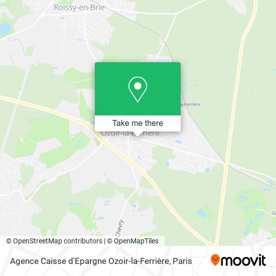 Mapa Agence Caisse d'Epargne Ozoir-la-Ferrière