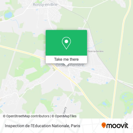 Mapa Inspection de l'Education Nationale