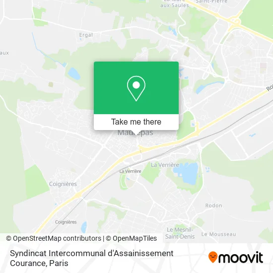 Syndincat Intercommunal d'Assainissement Courance map