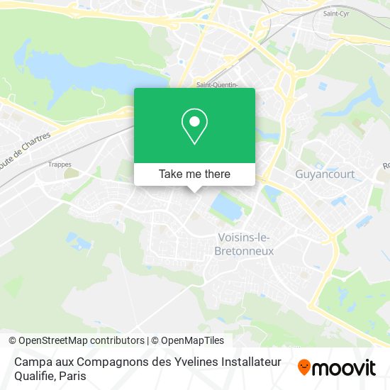 Campa aux Compagnons des Yvelines Installateur Qualifie map