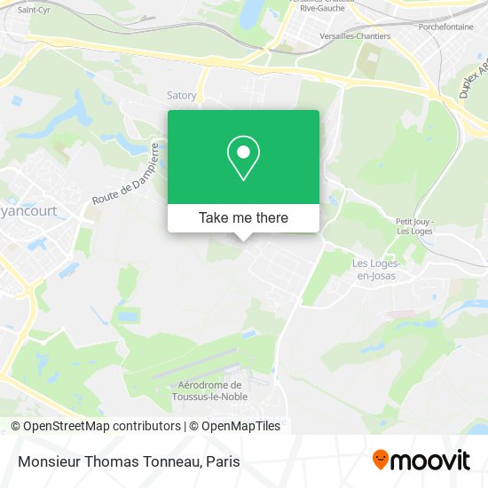 Mapa Monsieur Thomas Tonneau