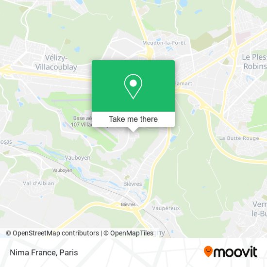 Nima France map