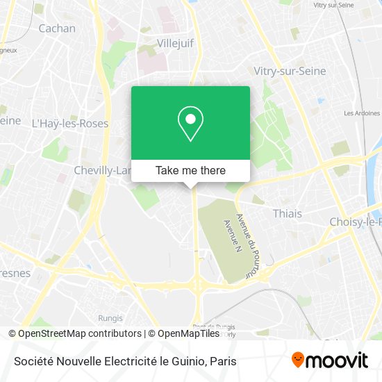 Société Nouvelle Electricité le Guinio map