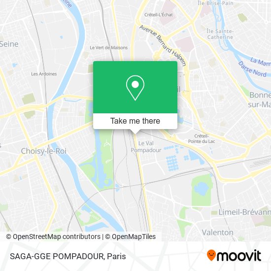 Mapa SAGA-GGE POMPADOUR