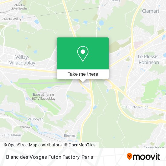 Blanc des Vosges Futon Factory map