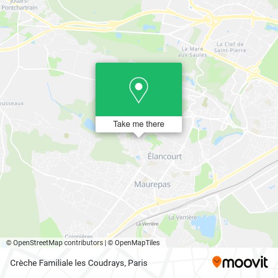 Mapa Crèche Familiale les Coudrays
