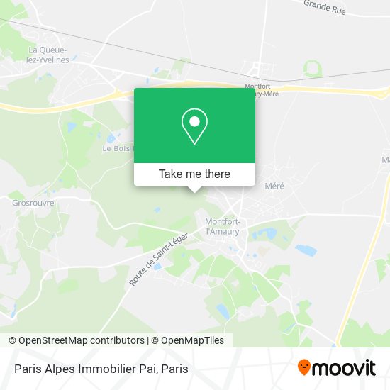 Mapa Paris Alpes Immobilier Pai