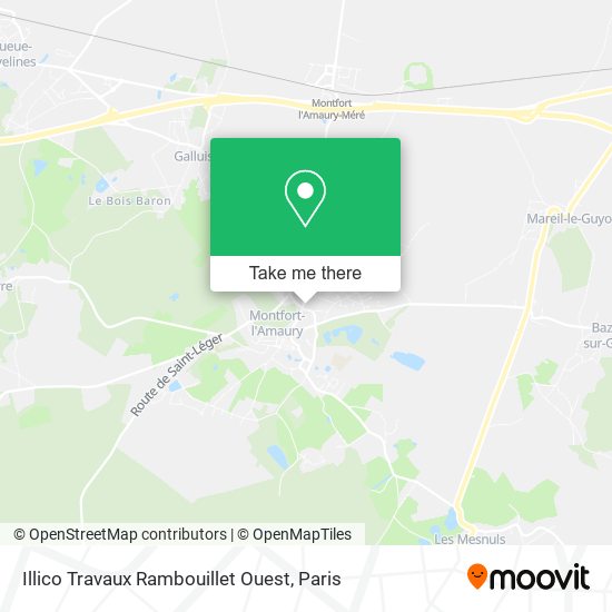 Mapa Illico Travaux Rambouillet Ouest