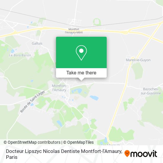 Mapa Docteur Lipszyc Nicolas Dentiste Montfort-l'Amaury