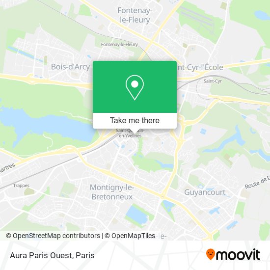 Aura Paris Ouest map