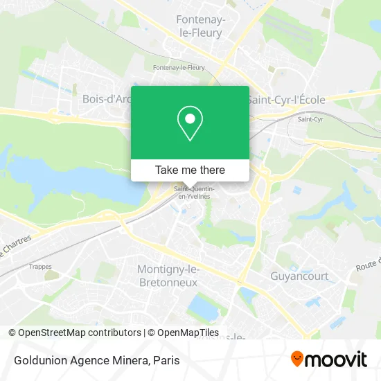 Goldunion Agence Minera map