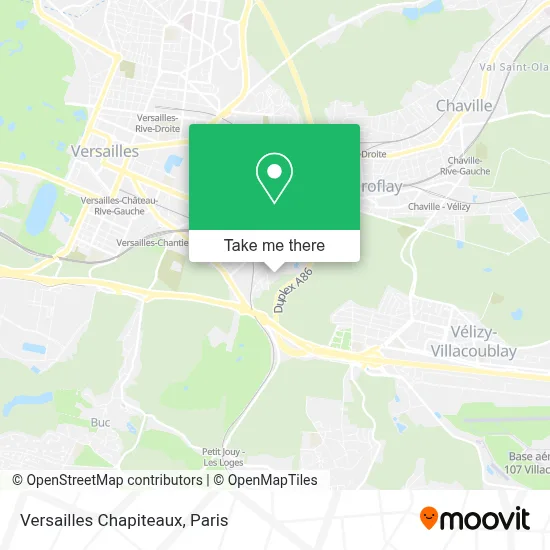 Versailles Chapiteaux map