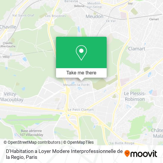 D'Habitation a Loyer Modere Interprofessionnelle de la Regio map