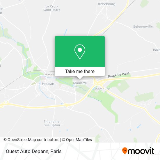 Mapa Ouest Auto Depann