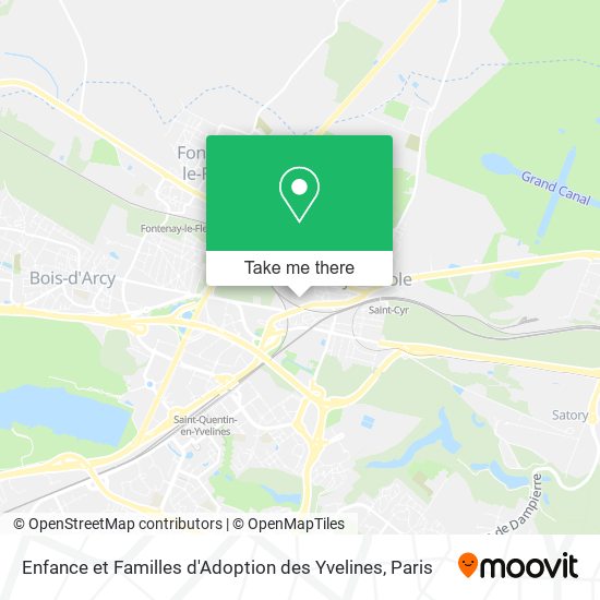 Enfance et Familles d'Adoption des Yvelines map