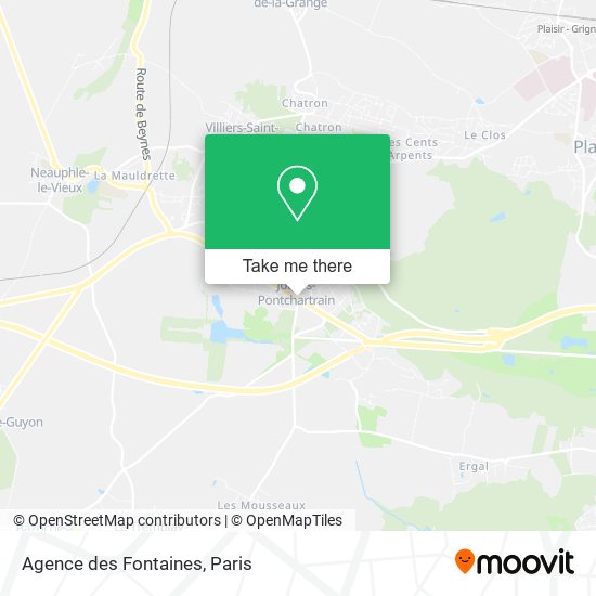 Agence des Fontaines map