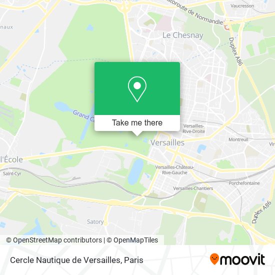 Mapa Cercle Nautique de Versailles