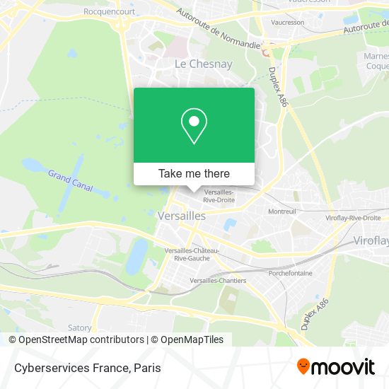 Mapa Cyberservices France