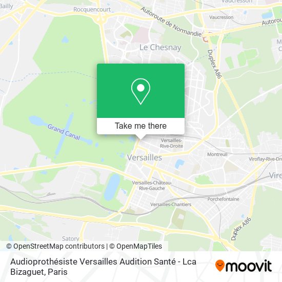 Mapa Audioprothésiste Versailles Audition Santé - Lca Bizaguet