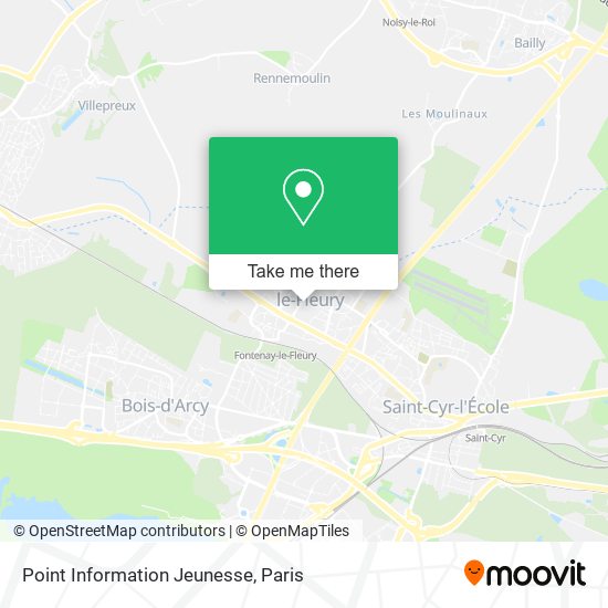 Point Information Jeunesse map