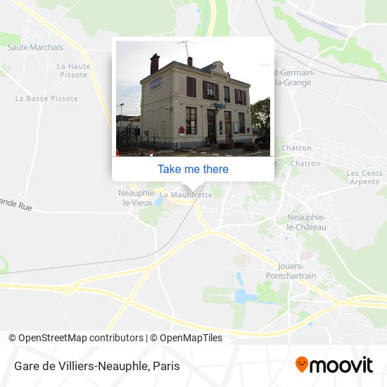 Gare de Villiers-Neauphle map