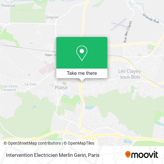 Intervention Electricien Merlin Gerin map