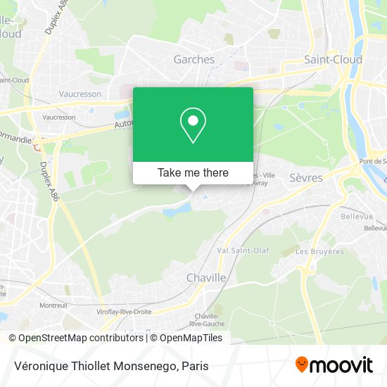 Véronique Thiollet Monsenego map