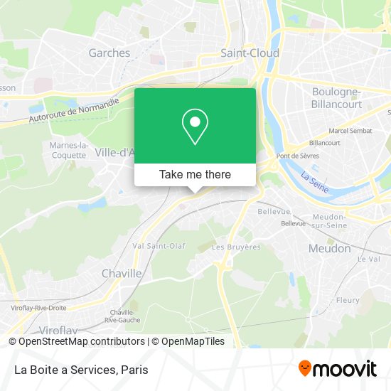 La Boite a Services map