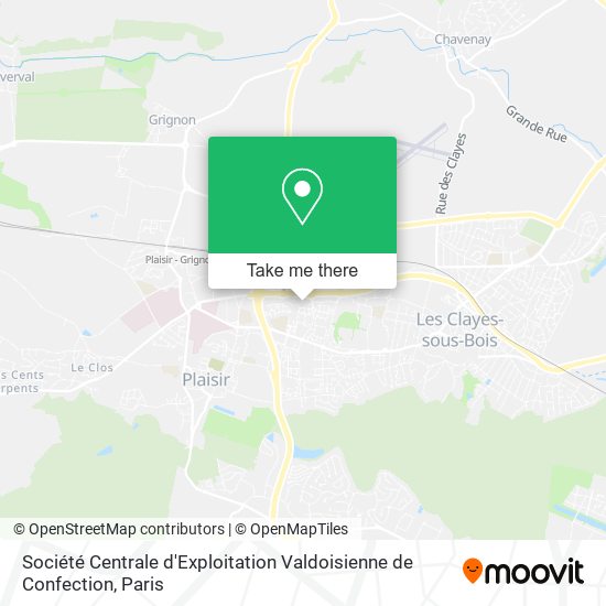 Mapa Société Centrale d'Exploitation Valdoisienne de Confection