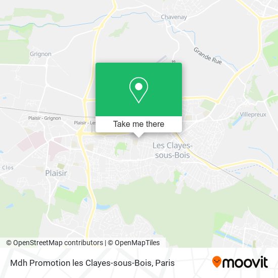 Mapa Mdh Promotion les Clayes-sous-Bois