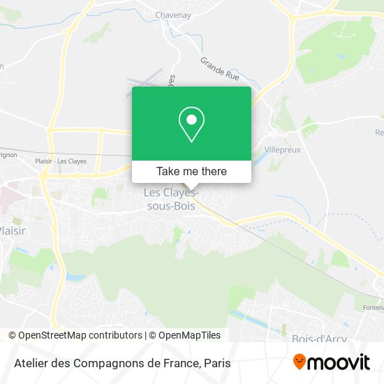 Atelier des Compagnons de France map