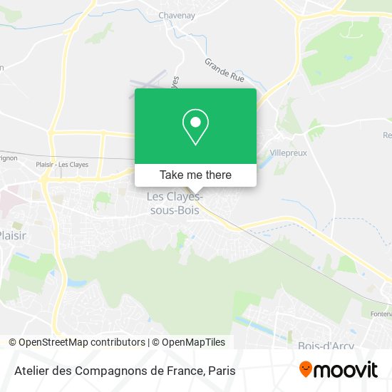 Mapa Atelier des Compagnons de France