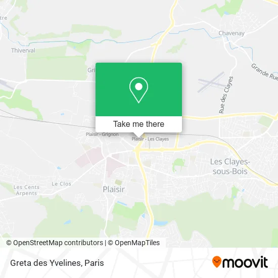 Greta des Yvelines map