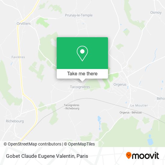 Mapa Gobet Claude Eugene Valentin