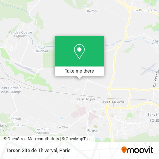 Mapa Tersen Site de Thiverval