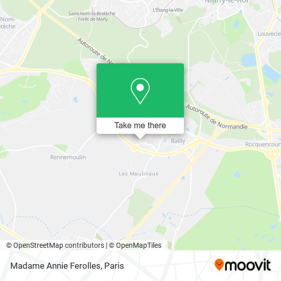 Mapa Madame Annie Ferolles