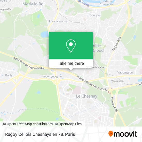 Rugby Cellois Chesnaysien 78 map