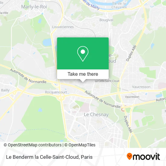 Le Benderm la Celle-Saint-Cloud map