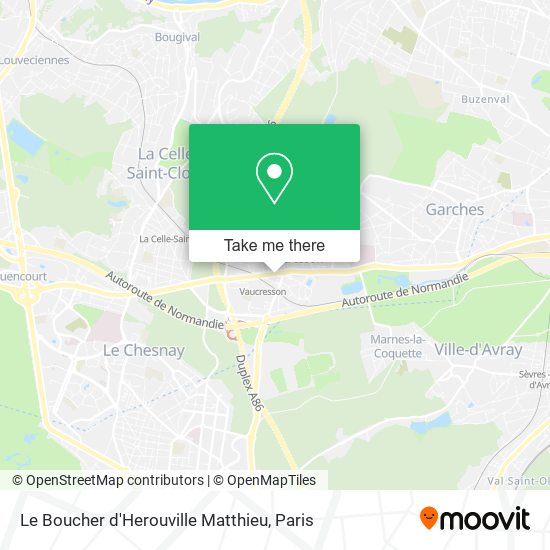 Le Boucher d'Herouville Matthieu map