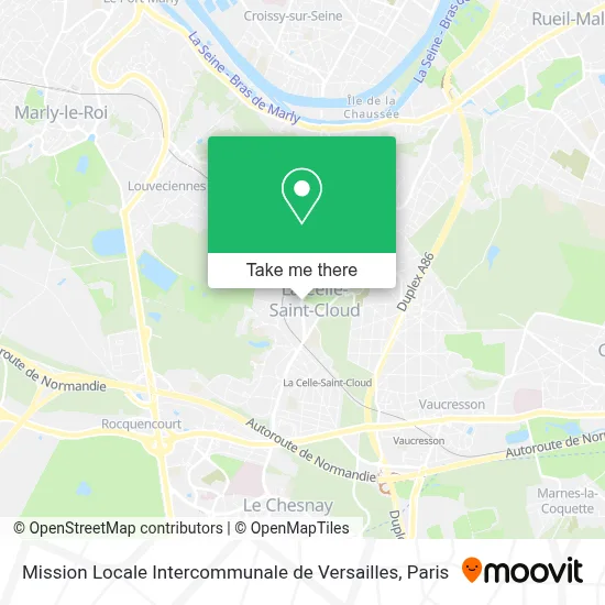 Mission Locale Intercommunale de Versailles map