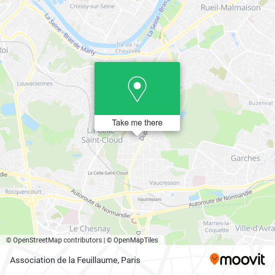 Association de la Feuillaume map